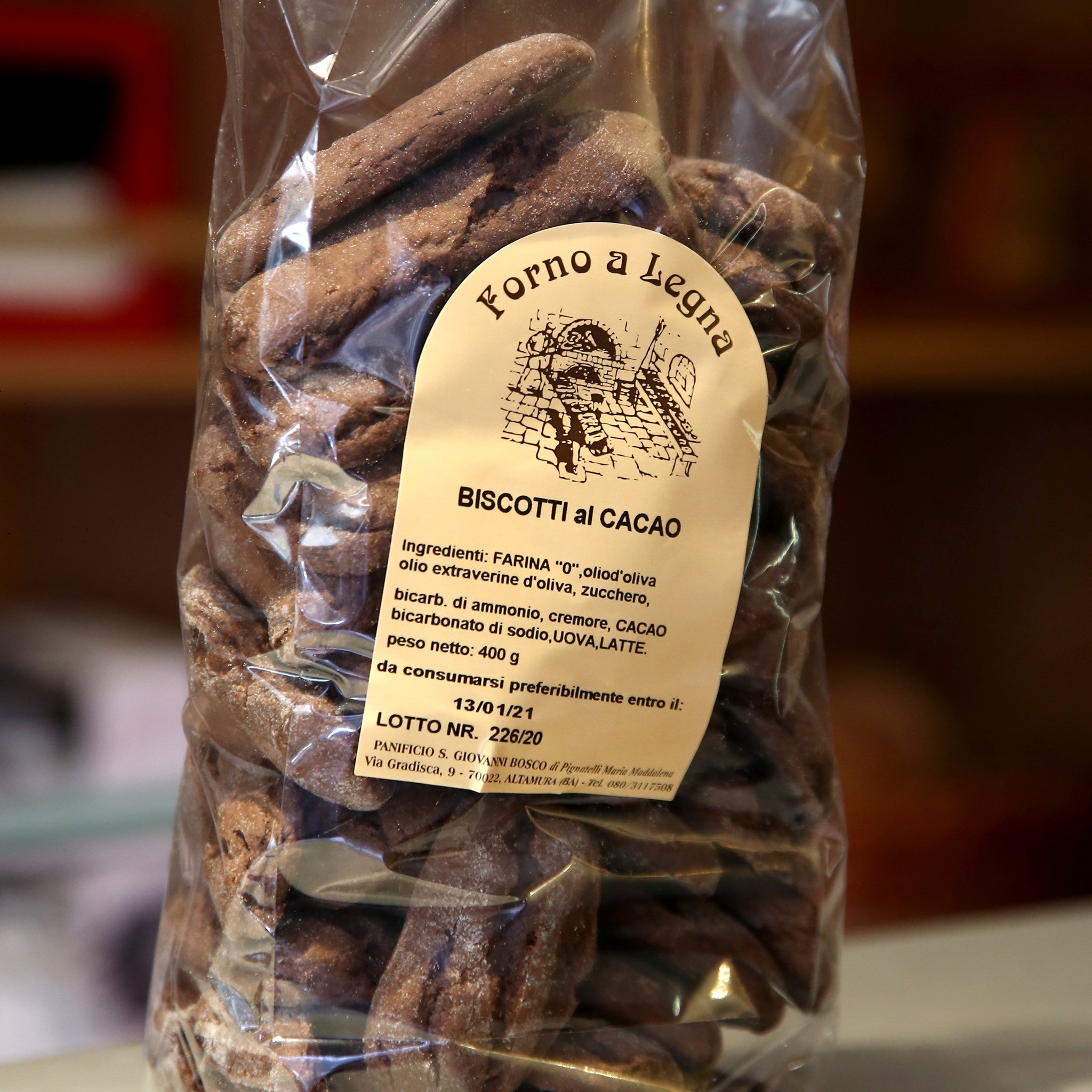 Biscotti Cacao di Altamura 400 Grammi